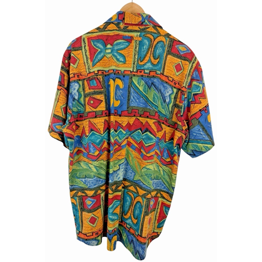 The Territory Ahead Shirt Men's M Aztec Southwest Sun Geometric Short Sleeve VTG - Picture 4 of 7
